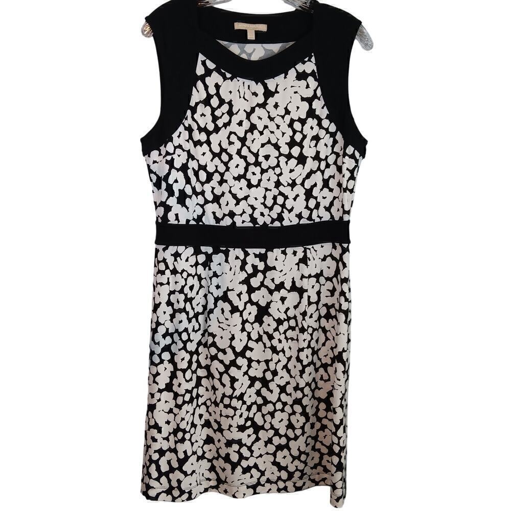 EUC Banana Republic Black and White Sleeveless Dress Size L